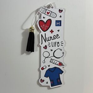Nurse Life Bookmark with Black Tassel